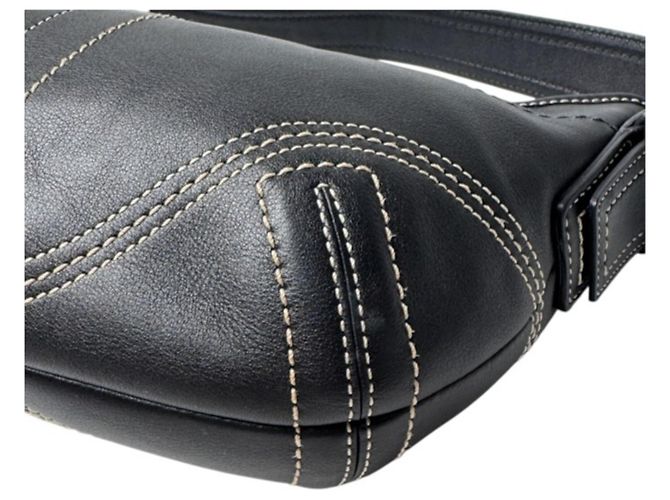 Bolsa Coach Half Moon One-Shoulder Bag Preto - vista 11
