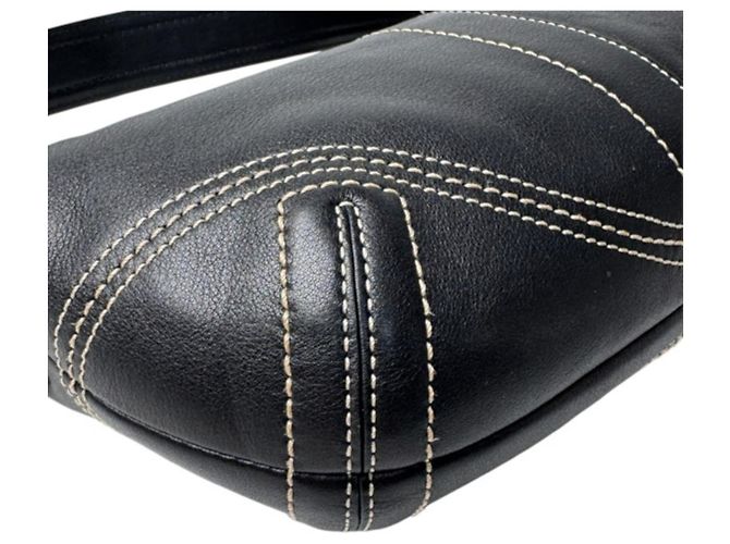 Bolsa Coach Half Moon One-Shoulder Bag Preto - vista 12