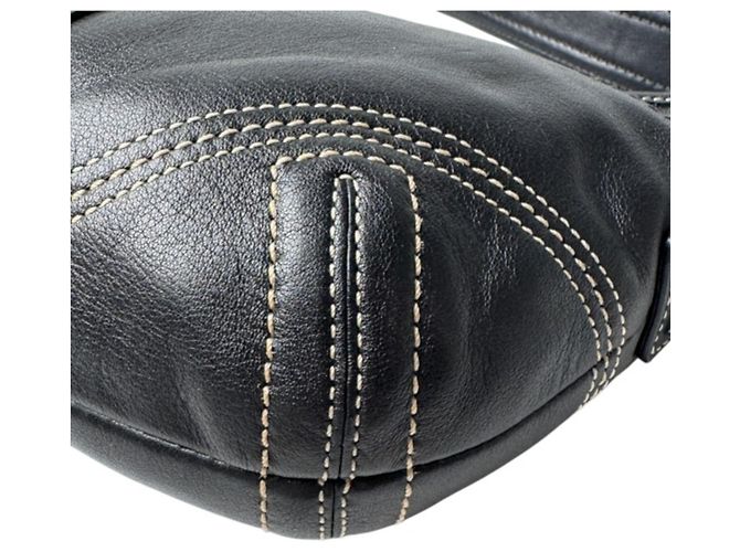Bolsa Coach Half Moon One-Shoulder Bag Preto - vista 13