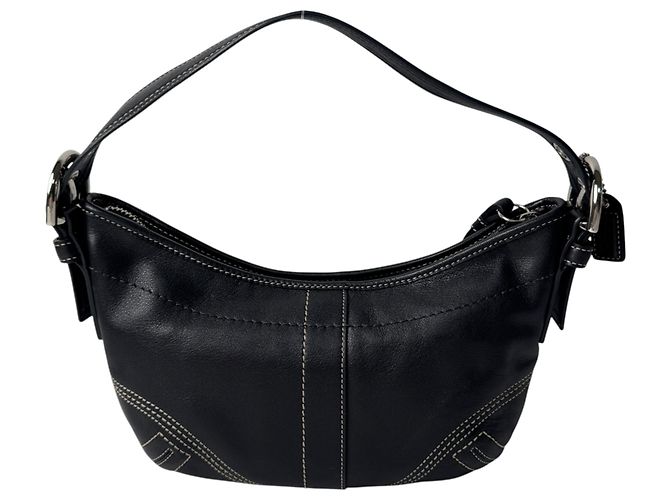 Bolsa Coach Half Moon One-Shoulder Bag Preto - vista 2