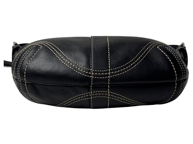 Bolsa Coach Half Moon One-Shoulder Bag Preto - vista 5