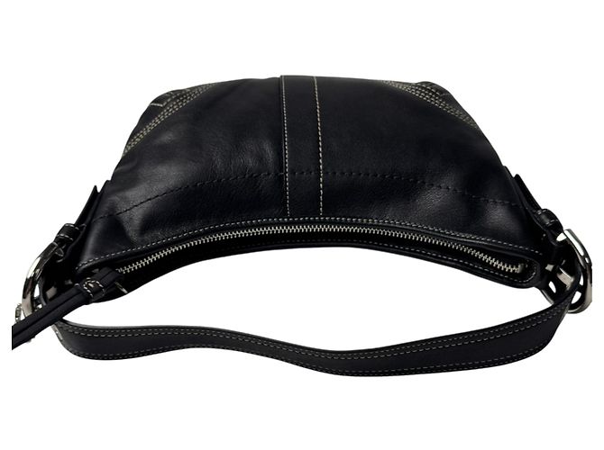 Bolsa Coach Half Moon One-Shoulder Bag Preto - vista 6