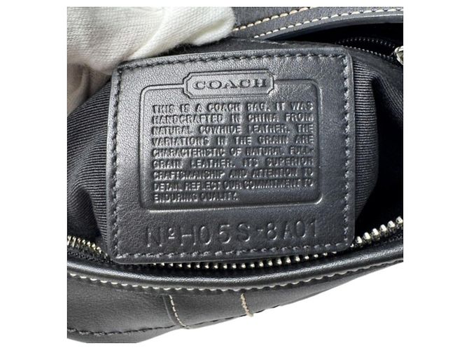 Bolsa Coach Half Moon One-Shoulder Bag Preto - vista 8
