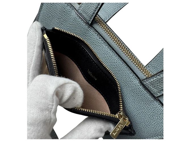 Borsa Mini Passpa Tote Valextra Marrone Nero Beige - vista 10