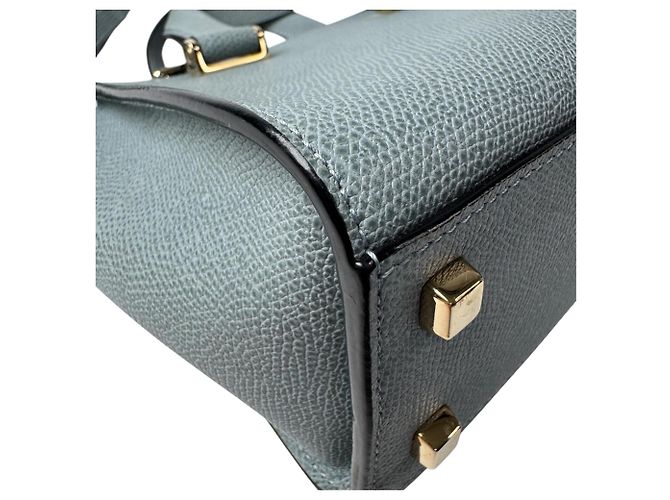 Borsa Mini Passpa Tote Valextra Marrone Nero Beige - vista 13