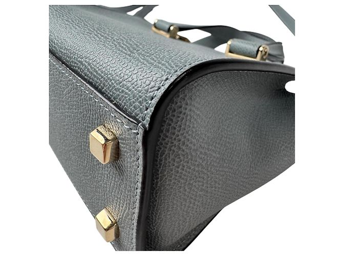 Borsa Mini Passpa Tote Valextra Marrone Nero Beige - vista 14