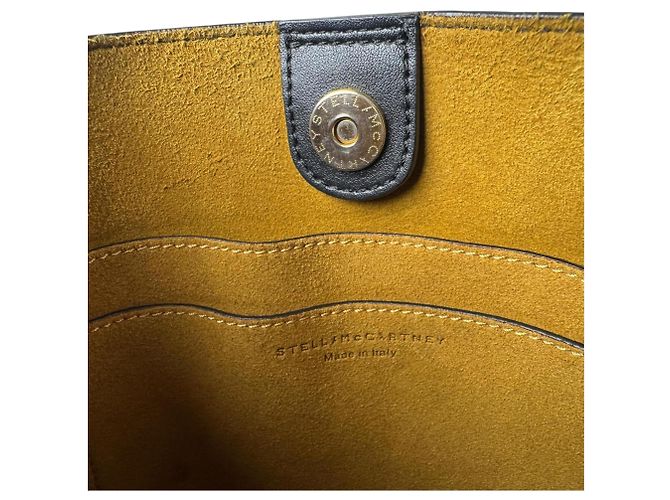 Stella Mc Cartney Borsa a tracolla Stella McCartney con logo traforato Nero - vista 10