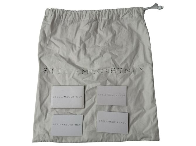 Stella Mc Cartney Borsa a tracolla Stella McCartney con logo traforato Nero - vista 16