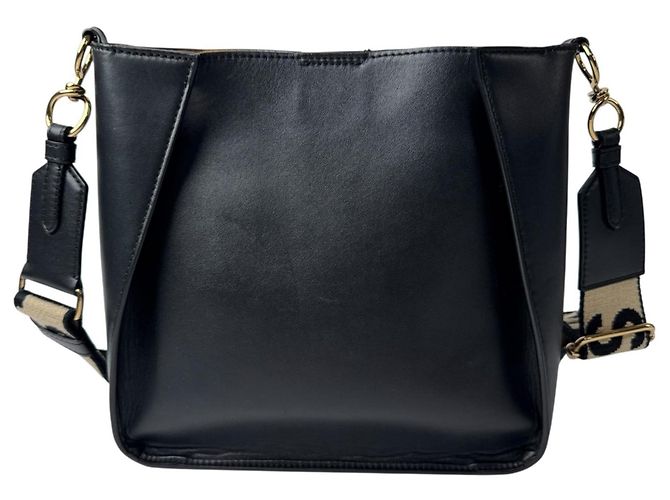 Stella Mc Cartney Borsa a tracolla Stella McCartney con logo traforato Nero - vista 3