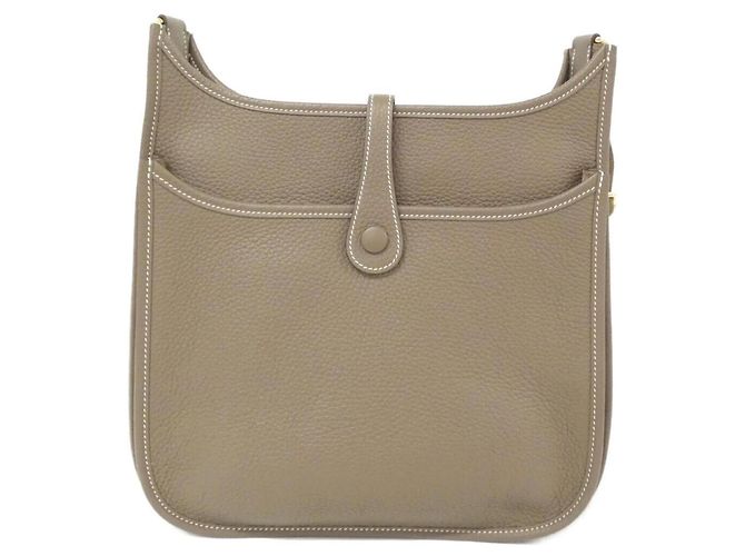 Hermès Borsa a tracolla Hermes Evelyne 3 PM Taupe - vista 2