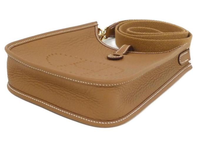 Hermès Borsa a tracolla Hermes Evelyne Marrone - vista 3
