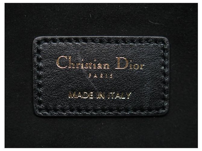Autre Marque BORSA A MANO DIOR ESSENTIAL MM IN PELLE ARCHICANNAGE NERA CABAS TOTE HAND BAG Nero - vista 10
