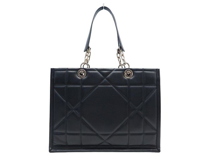 Autre Marque BORSA A MANO DIOR ESSENTIAL MM IN PELLE ARCHICANNAGE NERA CABAS TOTE HAND BAG Nero - vista 2