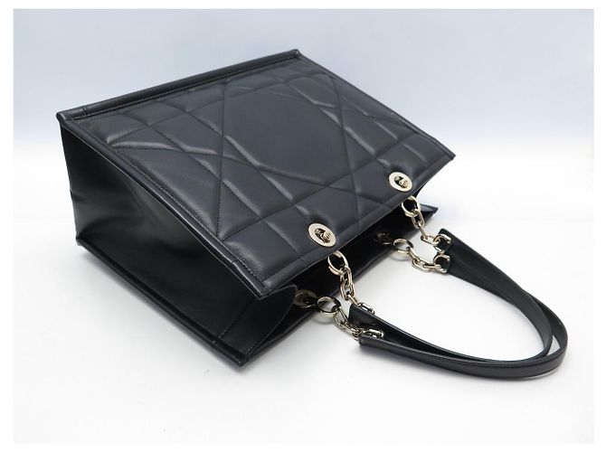 Autre Marque BORSA A MANO DIOR ESSENTIAL MM IN PELLE ARCHICANNAGE NERA CABAS TOTE HAND BAG Nero - vista 6