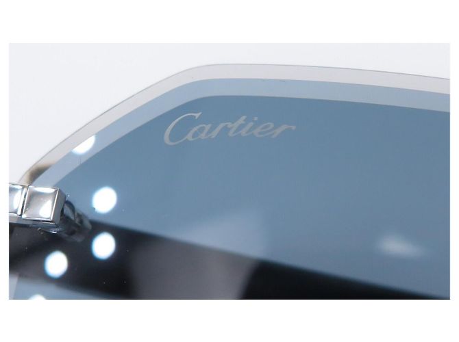 GAFAS DE SOL CARTIER DECOR C ALLONGE CT0439S BOIS SUNGLASSES NUEVAS Plata - vista 6