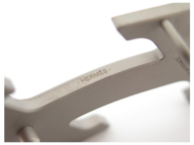Hermès NEUE HERMES H SPEED PR LIEN 32MM MATT SILBER PVD GÜRTELSCHNALLE - Ansicht 5