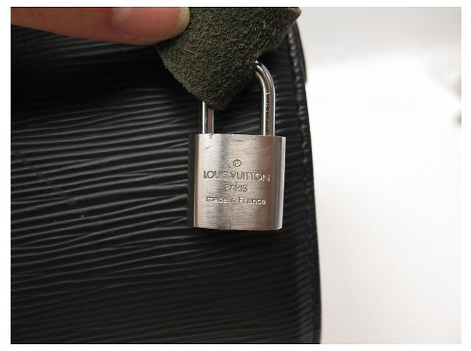 BORSA A MANO LOUIS VUITTON SPEEDY 35 M42992 PELLE EPI NOIR BLACK Nero - vista 8