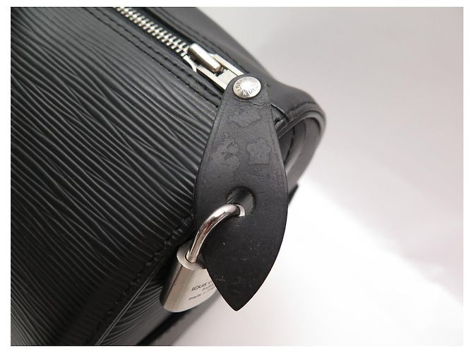 BORSA A MANO LOUIS VUITTON SPEEDY 35 M42992 PELLE EPI NOIR BLACK Nero - vista 9