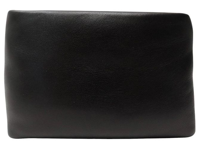 Autre Marque NUOVA MICRO BORSA A MANO SAINT LAURENT CALYPSO 778868 PELLE NERA SAC POUCH Nero - vista 2