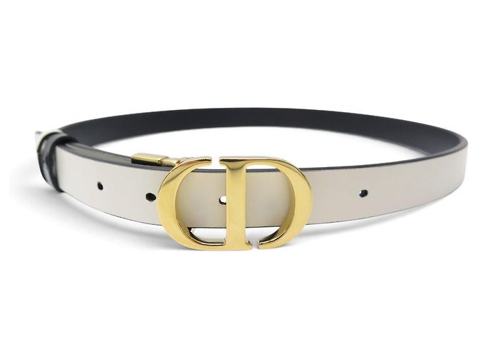 Christian Dior NEW DIOR 30 MONTAIGNE REVERSIBLE BELT BLACK & WHITE LEATHER T80 B0446UWGA - view 7