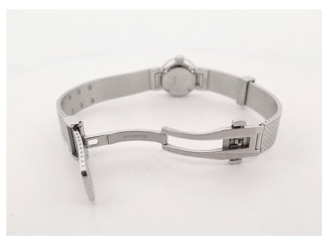 NEUE DIOR LA MINI D SATINE UHR CD040110M003 19MM STAHL DIAMANTEN QUARTZ Silber - Ansicht 5