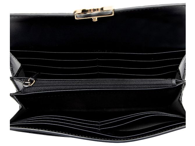 Cartera Continental Gucci Guccissima de piel con G entrelazadas Negro - vista 5