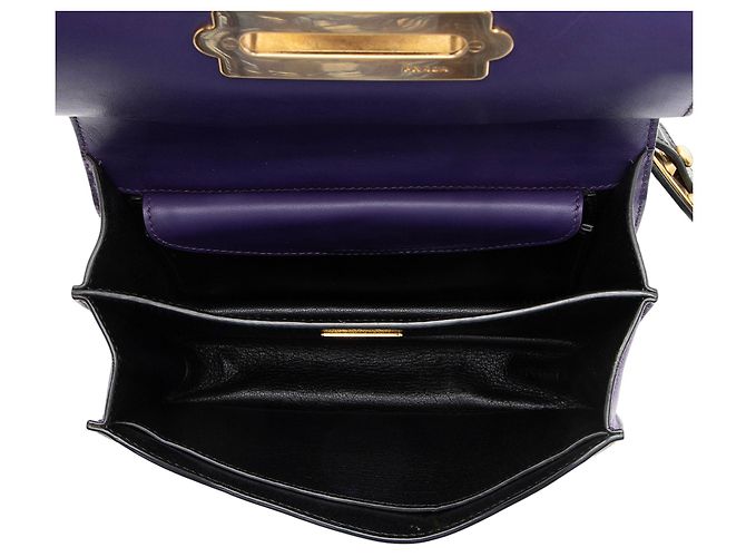 Bolsa de Ombro Cahier Prada em couro de bezerro Preto - vista 6