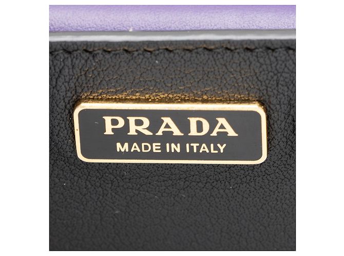 Bolsa de Ombro Cahier Prada em couro de bezerro Preto - vista 7