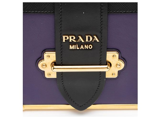 Bolsa de Ombro Cahier Prada em couro de bezerro Preto - vista 9