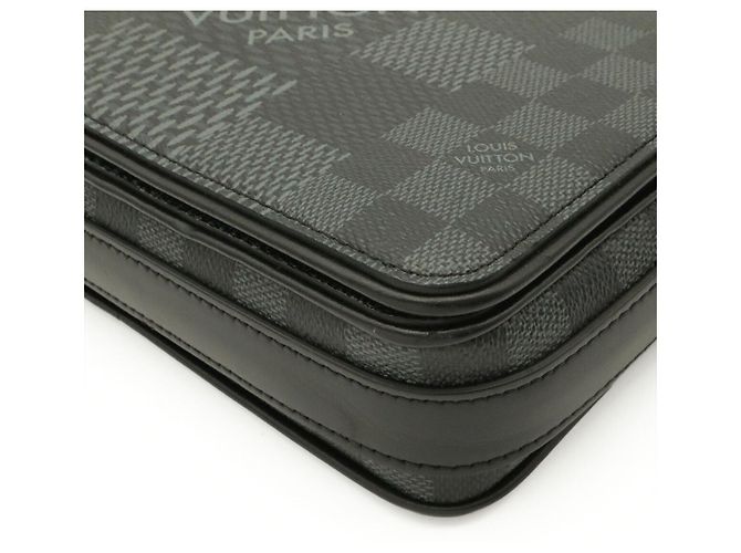 Louis Vuitton Damier Graphite Studio Messenger Nero - vista 3