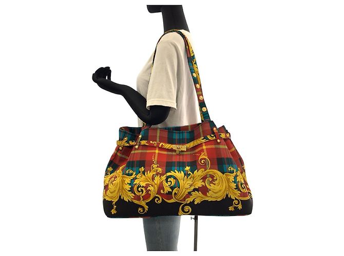 Versace Baumwolltote-Bag Mehrfarben - Ansicht 7