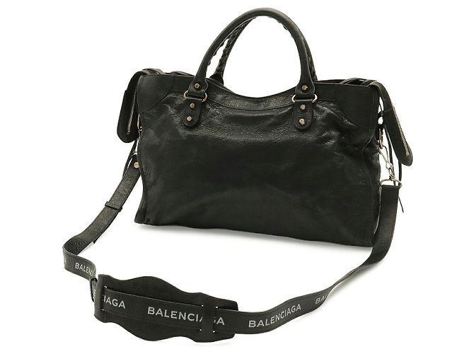 Borsa Balenciaga Classic City Nero - vista 2