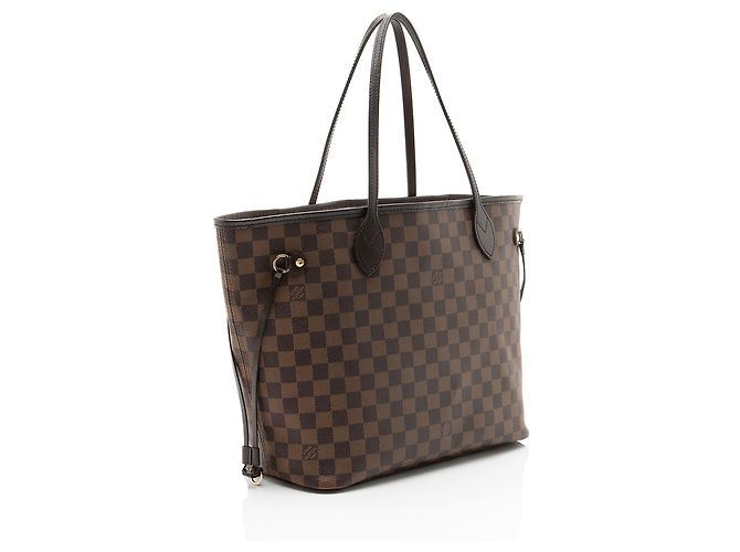 Louis Vuitton Damier Ebene Neverfull MM Tote Tasche Braun - Ansicht 2
