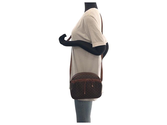 Céline Bolso bandolera Celine Macadam Castaño - vista 7