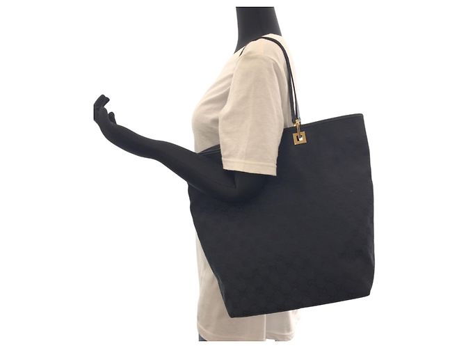 Gucci Tote Bag Schwarz Stoff - Ansicht 7