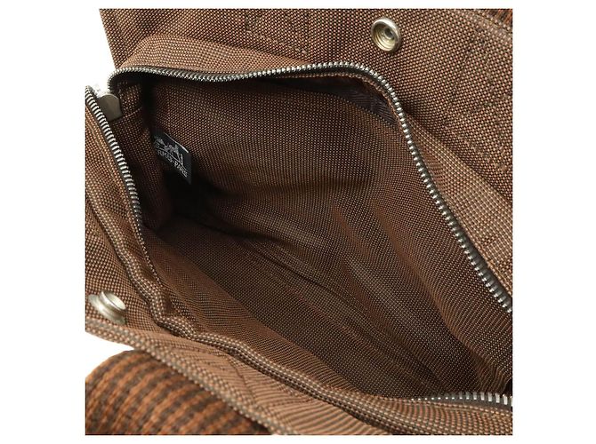 Hermès Tote PM Marrom de Tecido - vista 6