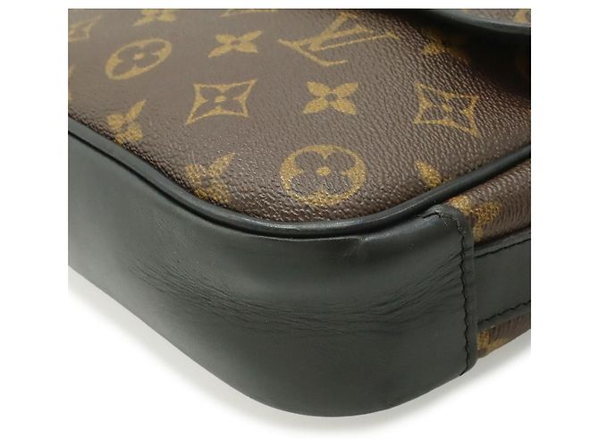 Louis Vuitton Monogram Macassar Bus PM Marrone - vista 3