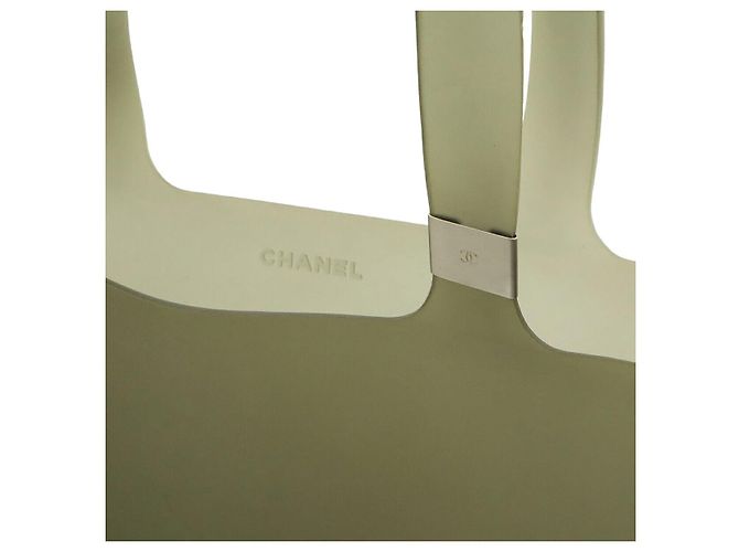 Chanel Logo Rubber Tote Bag Grau - Ansicht 7