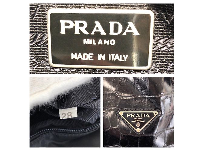 Zaino Prada Vintage Tessuto Nero - vista 4
