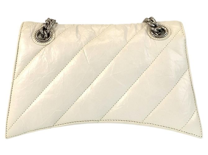 Borsa Balenciaga Hourglass Crash Chain Bag Bianco - vista 2