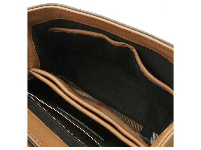 Borsa Burberry House Check Marrone Beige - vista 7