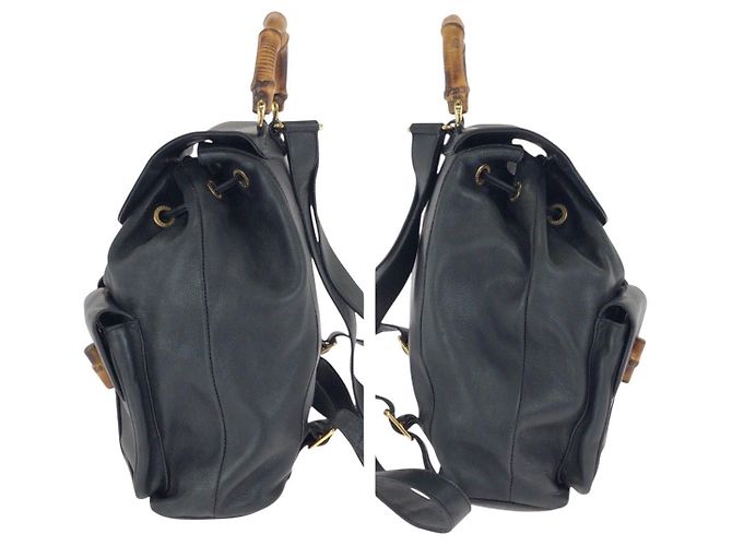 Mochila Gucci Bamboo Negro - vista 8
