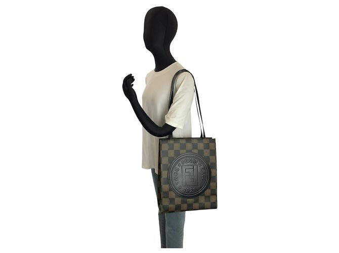 Sac Tote Fendi Vintage Pecan Multicolore - vue 6