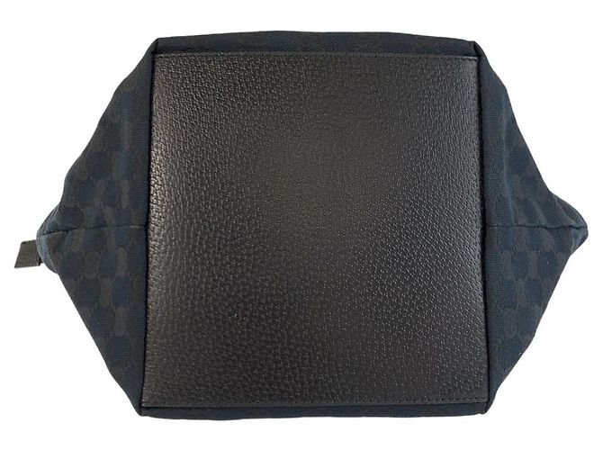 Borsa Tote Gucci GG Canvas Nero - vista 10