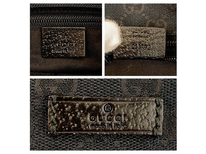 Borsa Tote Gucci GG Canvas Nero - vista 4