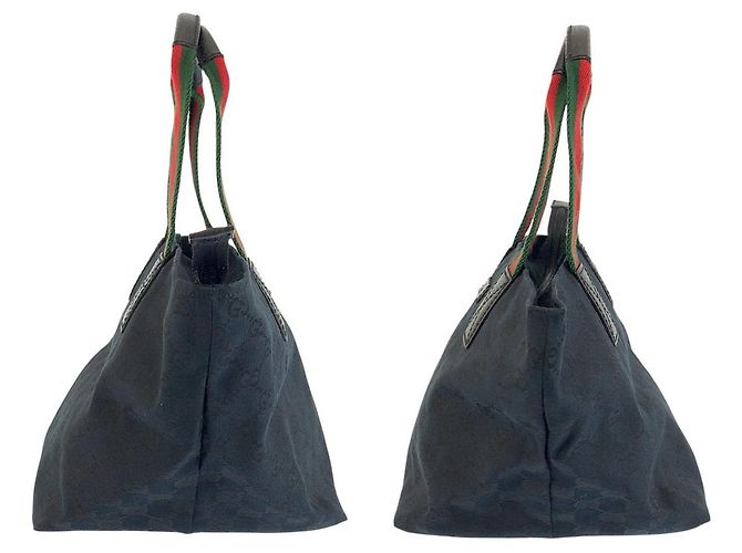 Borsa Tote Gucci GG Canvas Nero - vista 6