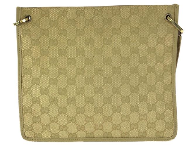 Gucci GG Canvas Schultertasche Braun Beige - Ansicht 2