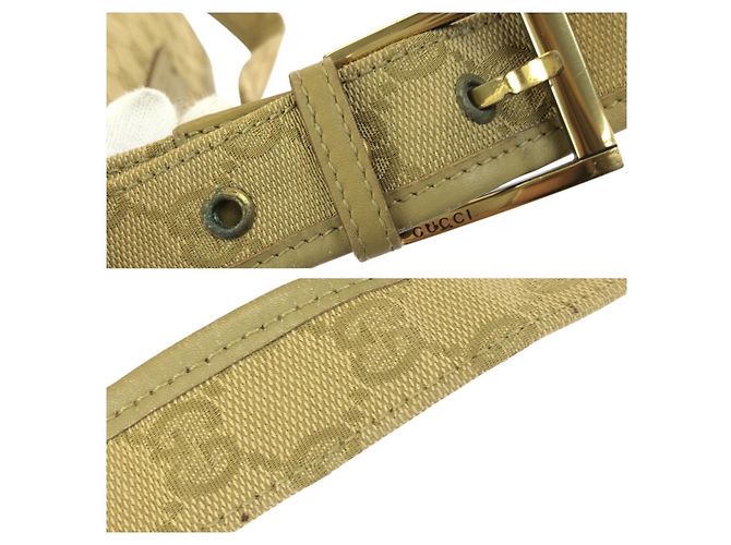 Gucci GG Canvas Schultertasche Braun Beige - Ansicht 6