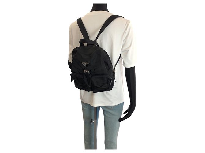 Mochila Prada Tessuto Preto - vista 7