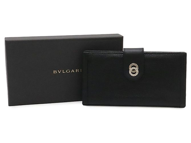 Bulgari Portafoglio lungo Bvlgari Doppio Tondo Nero - vista 8